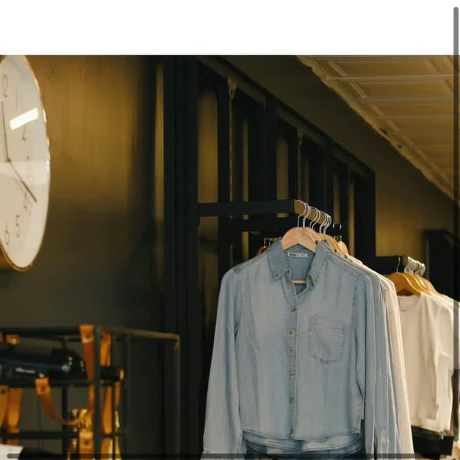 Apparel and gift shelves inside The Fox + Bottle